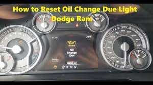 how to reset oil change due