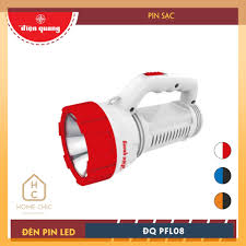 đèn pin sạc / Đèn Pin LED Điện Quang ĐQ PFL08 R OBL (Pin sạc, Cam - Đen)
