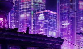 Purple Tokyo City Wallpapers - Top Free ...