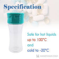 water bottle with pill box handy age