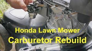 Rebuild a Honda lawn mower carburetor - Honda GCV 160 - YouTube