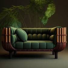premium photo ultra modern green sofa