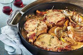 skillet pork chops with apples and