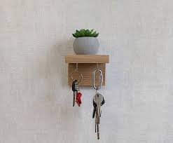 Minimalistic Wall Key Holder Shelf