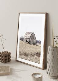 Old Wooden Farm House Poster Nature