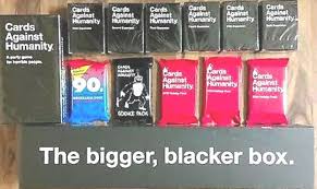 View all the different horrible versions of this game and exclusive bigger blacker box. Cards Against Humanity Expansion 1 6 And The Big Black Box New Collectible Card Games Barnbanners Toys Hobbies