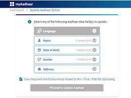 aadhaar dob change how to update
