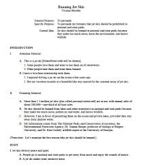 Term Paper Outline Template 