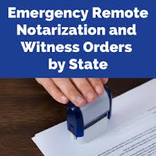 Order your illinois notary bond. 2020 Emergency Remote Notarization And Remote Witness Orders By State The American College Of Trust And Estate Counsel