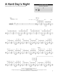 A Hard Days Night By The Beatles Piano Vocal Guitar Right Hand Melody Digital Sheet Music