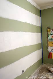 How I Painted A Perfectly Striped Wall