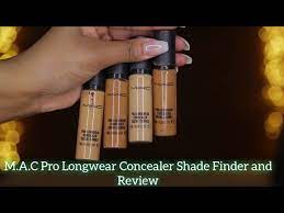 mac pro longwear concealer shade finder