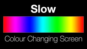 Slow Colour Changing Screen Lighting Effect