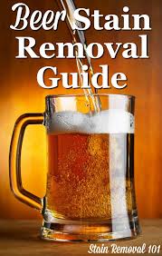how to remove beer stains