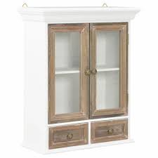 wall cabinet white 49x22x59 cm solid wood