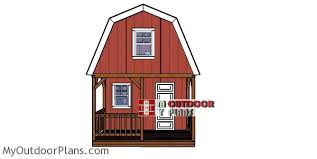 12 22 Small Barn Cabin With Porch
