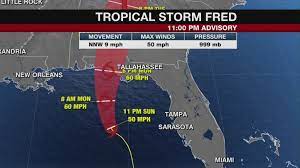 TROPICAL STORM FRED 11 P.M. UPDATE ...