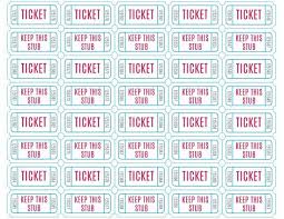 Free Printable Raffle Tickets Ticket Template Free