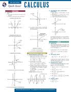 Calculus Reas Quick Access Reference Chart