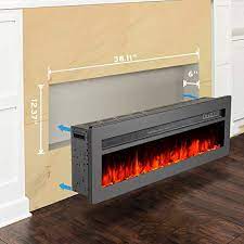 ergosoft electric fireplace insert wall