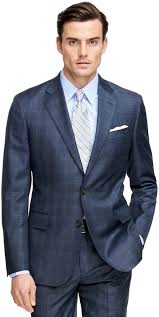 614 results for mens navy blue suits. Brooks Brothers Regent Fit Saxxon Wool Blue Plaid 1818 Suit 1 298 Brooks Brothers Lookastic