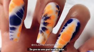 nail art easy tie dye nails you