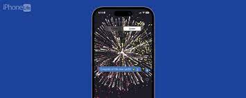 how to send fireworks on iphone