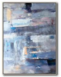 Abstract Painting On Canvas Vertical