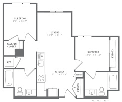 b1 two bedroom luxury apartment astella