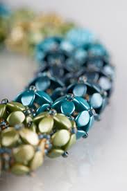 czech pinch beads berries necklace
