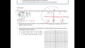 The rectangular coordinate system is divided into four quadrants labeled as quadrants i, ii, iii, iv b. Ordered Pairs On The Coordinate Plane Solutions Examples Worksheets Videos Lesson Plans