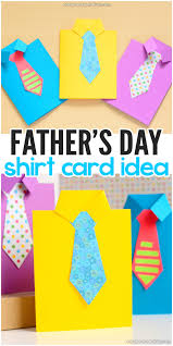 Boys can print their own father's day card with this simple greeting card template. How To Make A Father S Day Shirt Card Template Included Easy Peasy And Fun