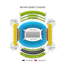 Bryant Denny Stadium Visitor Seating Chart 2019