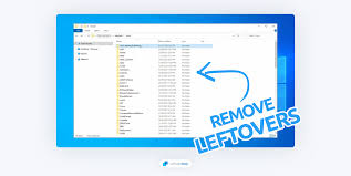 remove software leftovers on windows 10