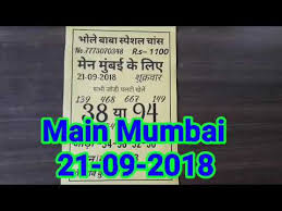 21 09 2018 Main Mumbai Bhole Baba Chart Free Me Dekho Aur