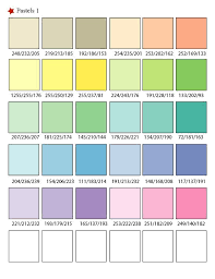 Printable Rgb Color Palette Swatches Color Matching System