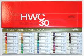 Holbein Transparence Picture In Watercolors 2 Tube 30 Colors Set W407 Paint