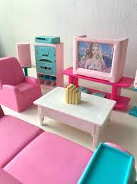 rare set barbie living room furniture