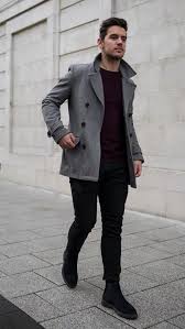 Wool Coat Mens Casual Outfits Winter