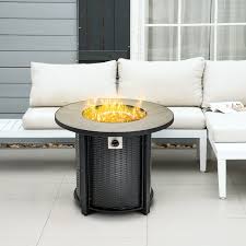 Outsunny 30 Inch Propane Fire Pit Table