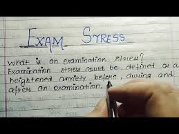 10 lines on exam stress in english