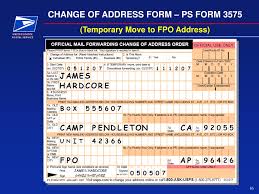 change of address cards ps form 3575