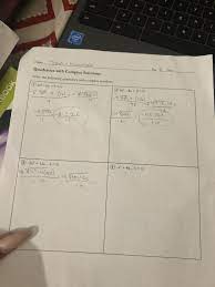 Solved Complex Numbers Imaginary Unit