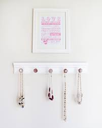 Diy Wall Mounted Necklace Display