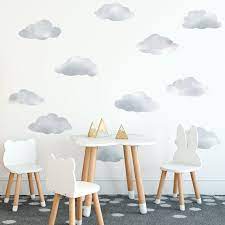 Watercolor Cloud Wall Decals