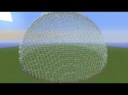 how to make a glass dome in minecraft