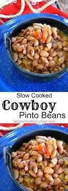 slow cooked cowboy pinto beans