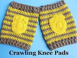 crochet baby infant crawling knee pads