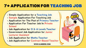 9 best application for teaching job in