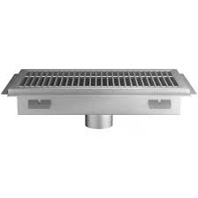stainless steel floor trough with grate